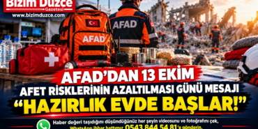 AFAD’dan 13 Ekim Afet Risklerinin Azaltılması Günü Mesajı: "Hazırlık Evde Başlar!"