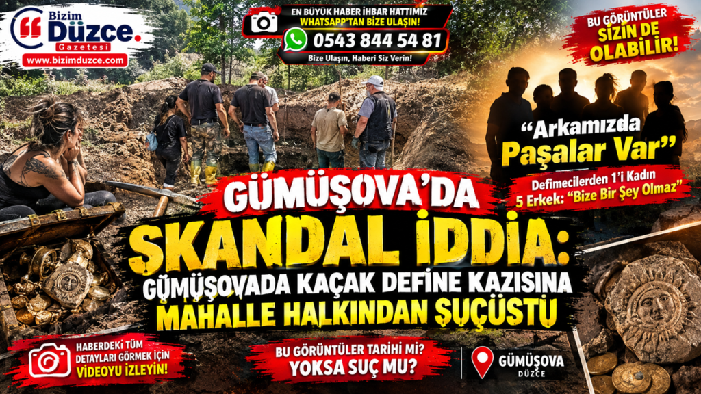 Gümüşova’da Definecilere Mahalleliden Suçüstü Skandal İddia: