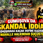 Gümüşova’da Definecilere Mahalleliden Suçüstü Skandal İddia: