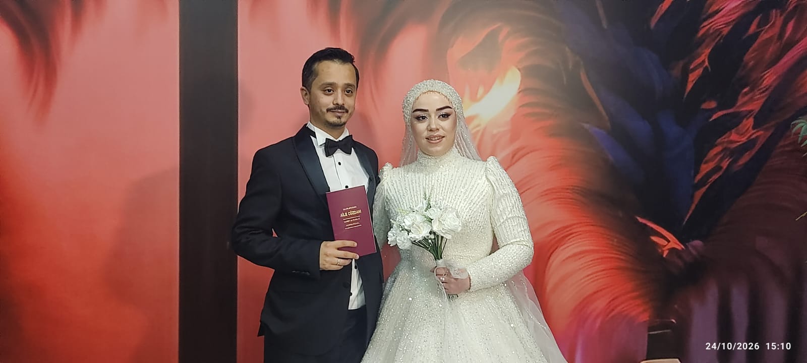 GAZETECİ ENES GÜNEŞ İLE HÜSNA KULLAK DÜZCE'DEKİ NİKAH TÖRENİYLE DÜNYAEVİNE GİRDİ